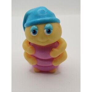Vintage Playskool Glo Worm Friends SNUGBUG Hasbro Glow 1986 Finger Puppet